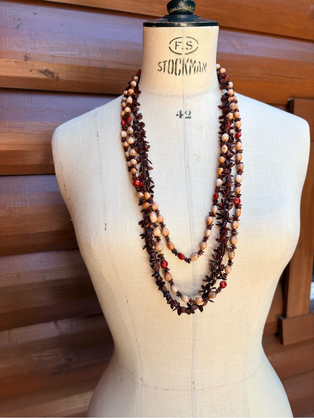 Handcrafted Seed Necklaces - Set of 2